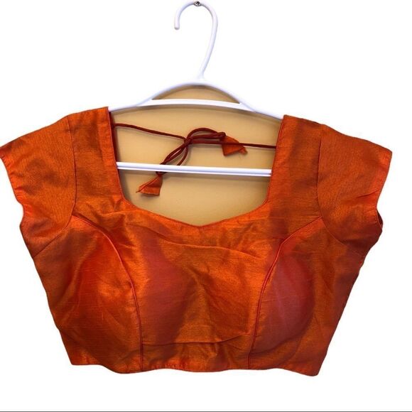 Figure Up Tops - 𝅺FIGURE Up Choli Saree Blouse 100% Silk EUC